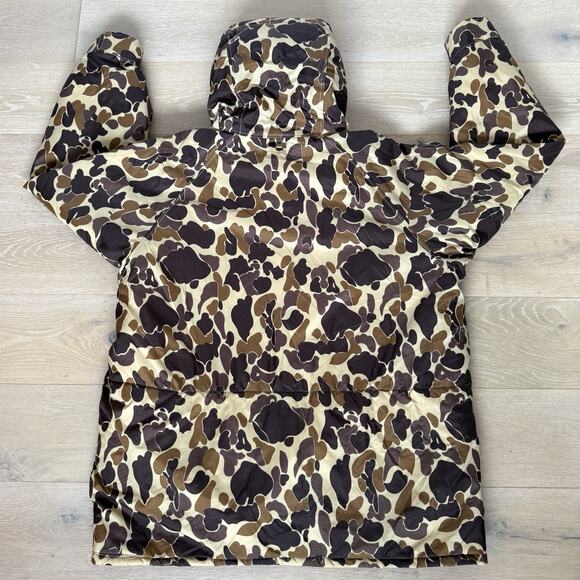 Vintage 80s Camo Rain Coat Camouflage Duck Hunting Jacket Mens XXL - Picture 2 of 9